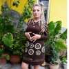Φόρεμα καφέ ΝΥΣΙΡΟΣ