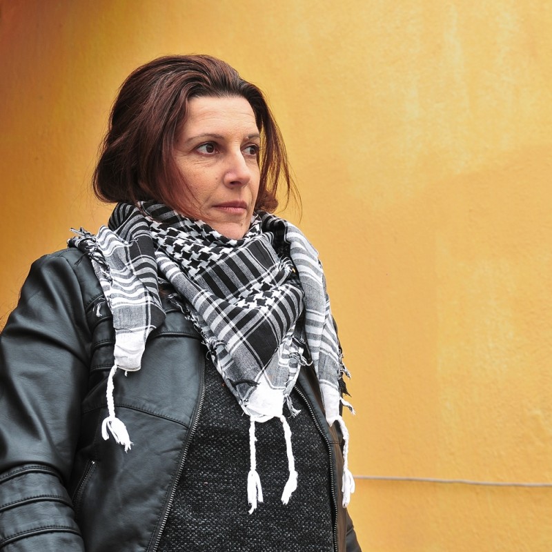 Παλαιστινιακό μαντήλι-φουλάρι ασπρόμαυρο