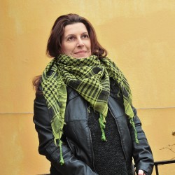Παλαιστινιακό μαντήλι-φουλάρι πράσινο 1