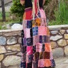 Φούστα Patchwork ροζ μπλε