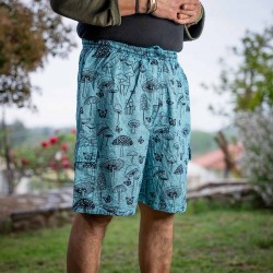 Παντελόνι σόρτσ βαμβακερό με μανιτάρια