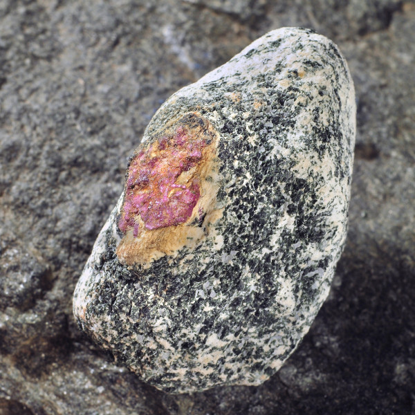 Κρύσταλλος ρουμπίνι στο φυσικό του πέτρωμα 4