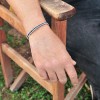 Bραχιόλι ασπρόμαυρο χειροποίητο 