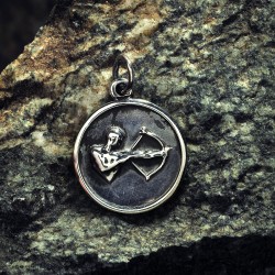 Κρεμαστό λαιμού ασημένιο τοξότης