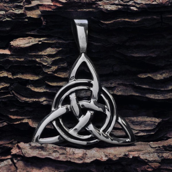 Κρεμαστό λαιμού ασημένιο Triquetra 2